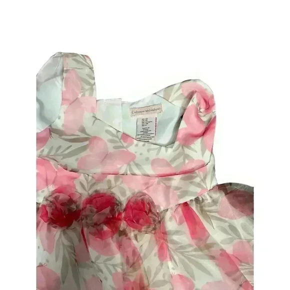Catherine Malandrino Girls Dress 5T Great Condition Color Pink and White - Picture 5 of 5